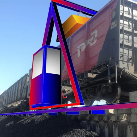 Мобильный универсальный комплекс для выгрузки сыпучих грузов на повышенном пути